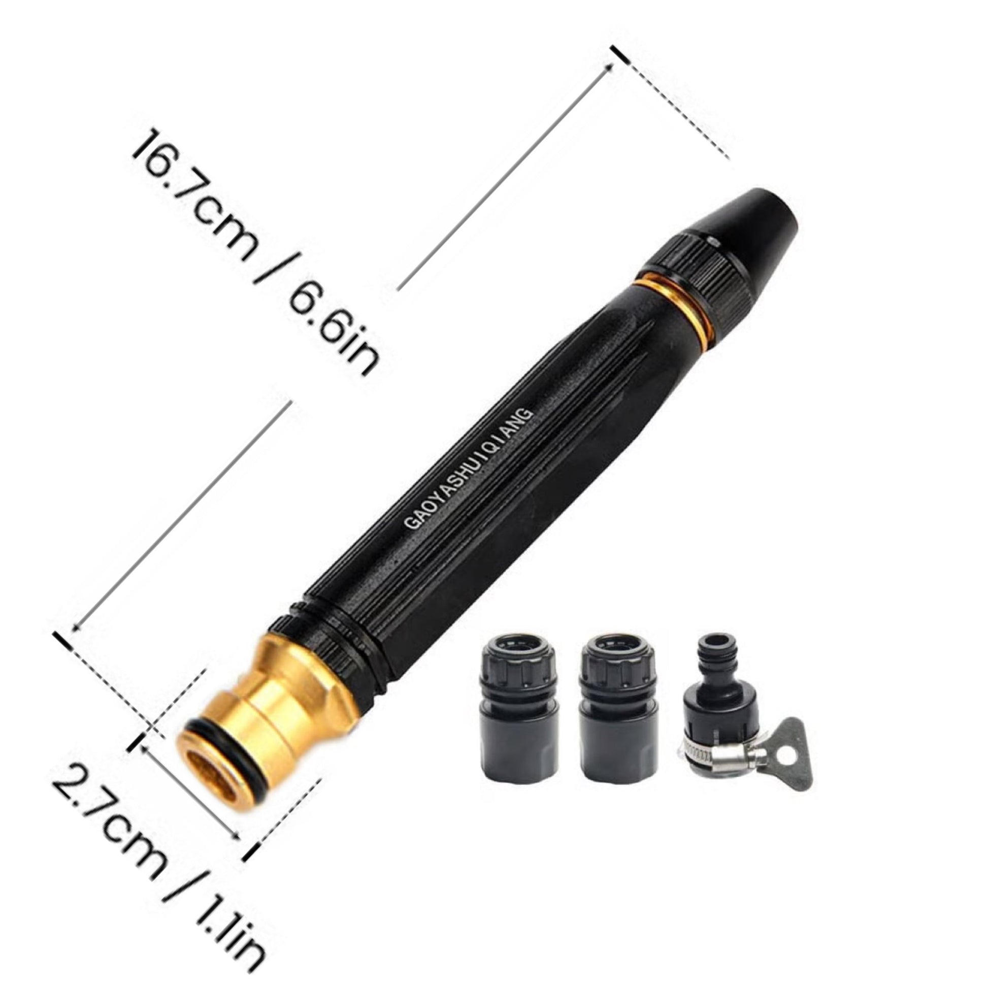 🏆Heavy Duty Adjustable Twist Hose Nozzle Jet Sweeper Nozzle - 1 set
